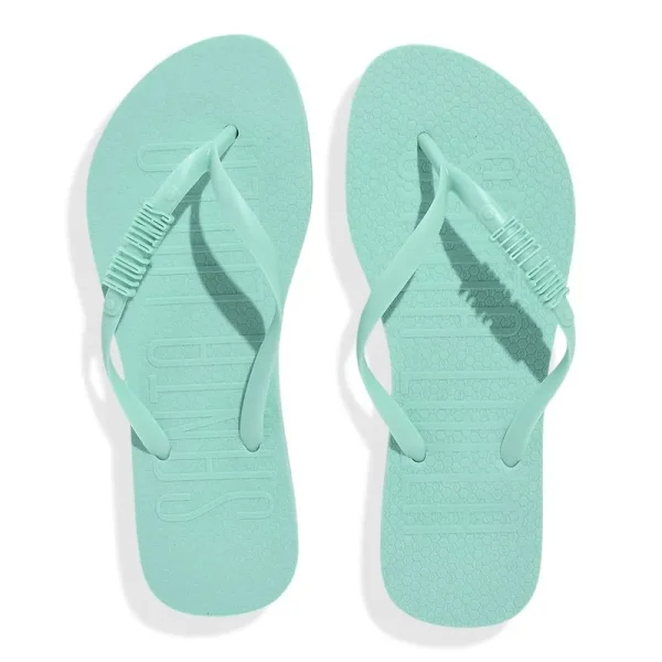 Santa Lolla Green Rubber Flip Flop Slippers and Transparent Toiletry Bag - Image 4
