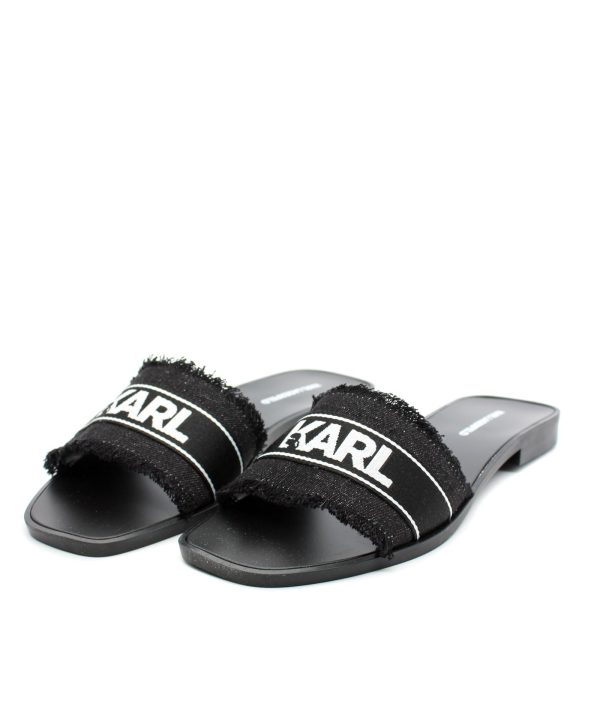 Karl Lagerfeld Women's Black Border Slide - Image 3