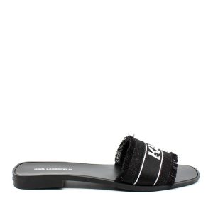 Karl Lagerfeld Women's Black Border Slide