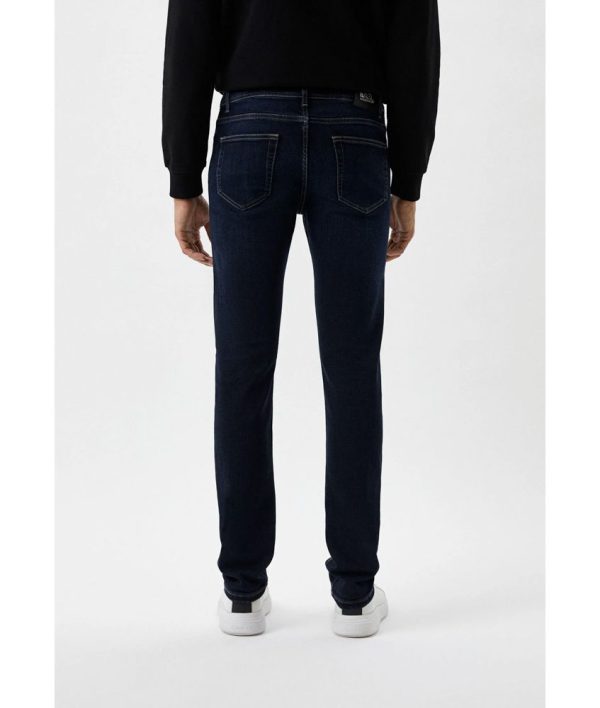 Karl Lagerfeld Men's Navy Blue 5 Pocket Jeans - Image 2