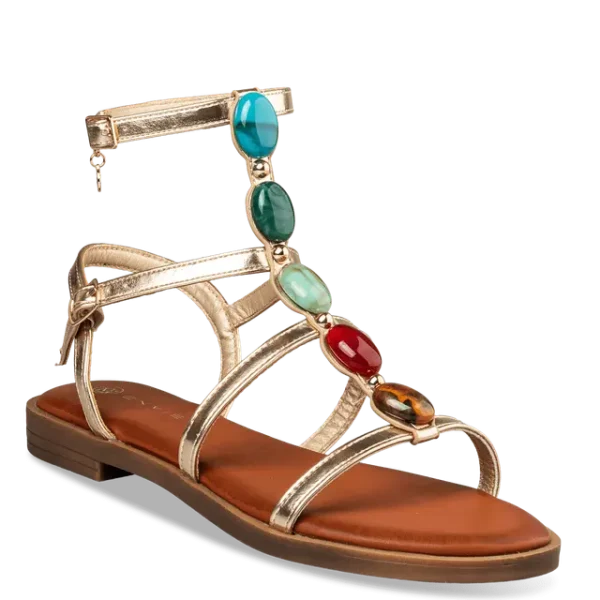 ENVIE EMBELLISHED FLAT SANDALS - Image 2
