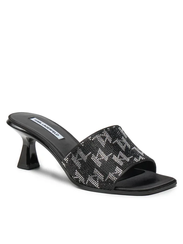 Karl Lagerfeld monogram panache II rhinestone heeled sandals - Image 2