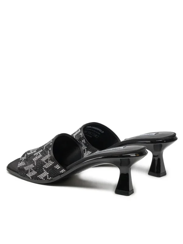 Karl Lagerfeld monogram panache II rhinestone heeled sandals - Image 3