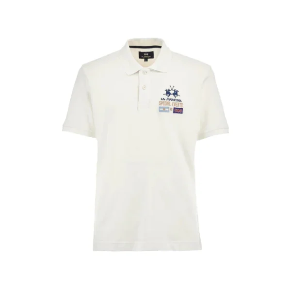 La Martina Regular fit polo shirt in stretch cotton piqué - Adalino