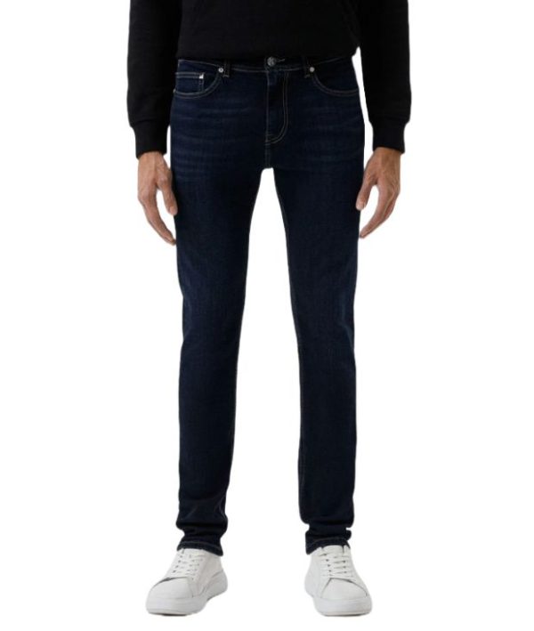 Karl Lagerfeld Men's Navy Blue 5 Pocket Jeans