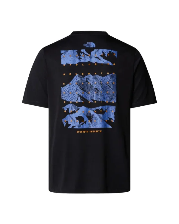The North Face Foundation Mountains Faces Men Lifestyle T-Shirt Black - Image 2