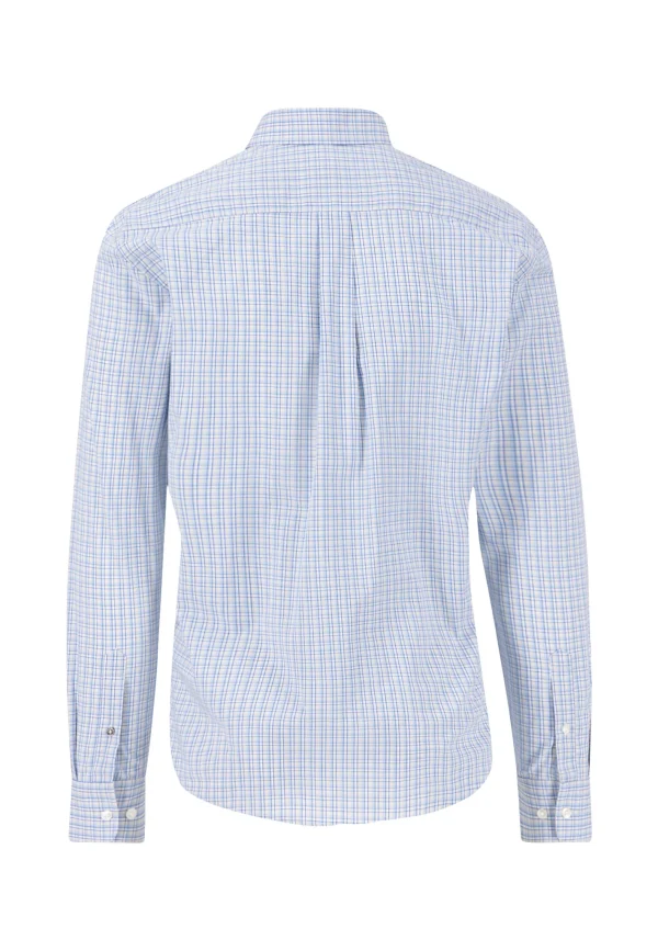 FYNCH-HATTON Finely checked shirt with a logodail - Image 2