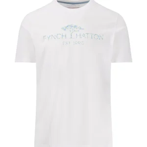 FYNCH-HATTON T-shirt with a round neckline with logoprint