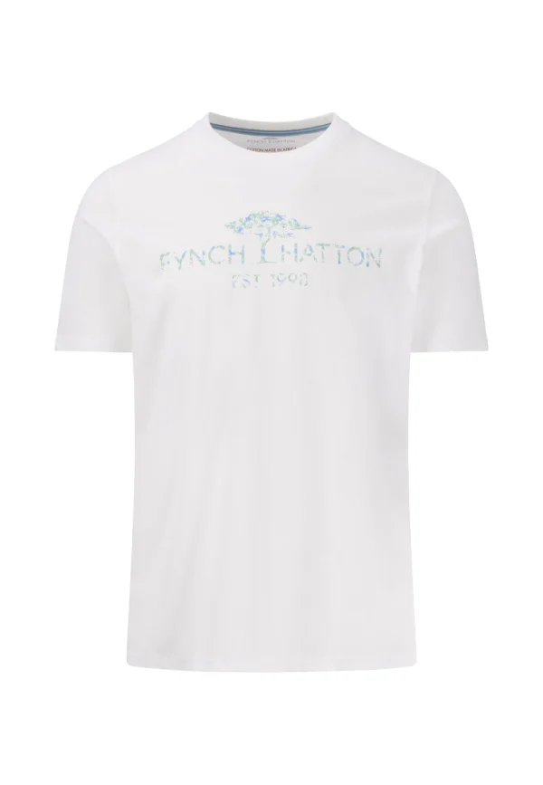 FYNCH-HATTON T-shirt with a round neckline with logoprint