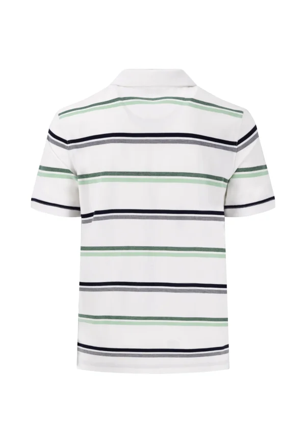 FYNCH-HATTON Polo shirt made of cotton in strip look - Image 2