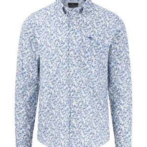 FYNCH-HATTON Shirt with button-down collar and floral print