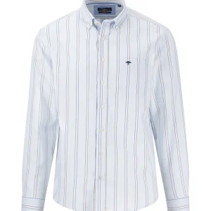 FYNCH-HATTON Shirt with button-down collar and stripes