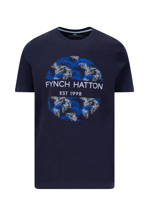 FYNCH-HATTON T-shirt casual fit with logoprint
