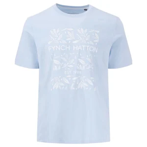 FYNCH-HATTON T-shirt made of cotton with botanical front print