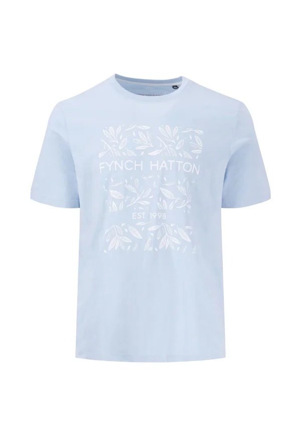FYNCH-HATTON T-shirt made of cotton with botanical front print