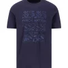 FYNCH-HATTON T-shirt made of cotton with botanical front print
