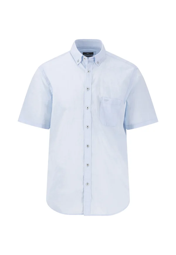 FYNCH-HATTON Halbworm made of cotton with button-down collar