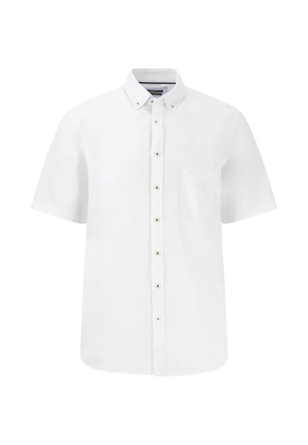FYNCH-HATTON Halbworm made of cotton with button-down collar