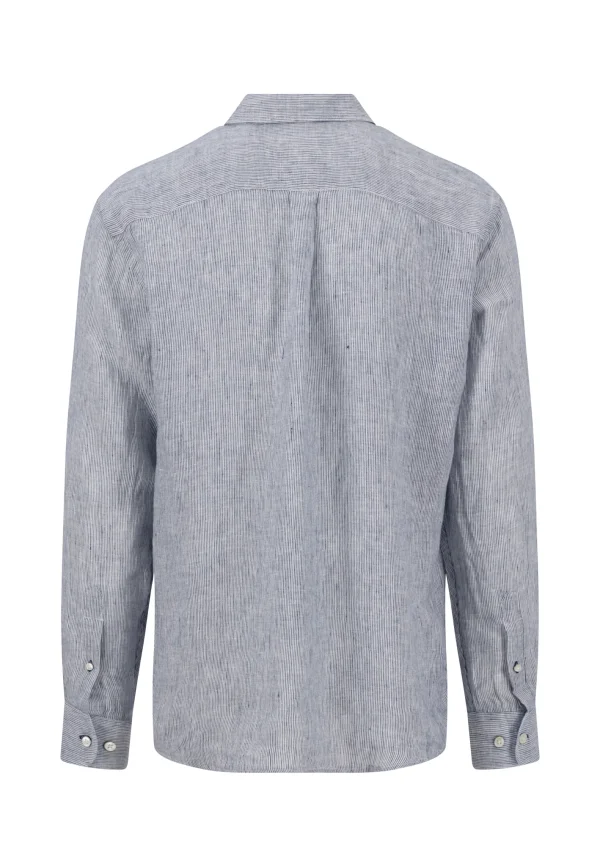 FYNCH-HATTON Linen shirt with button-down collar - Image 2