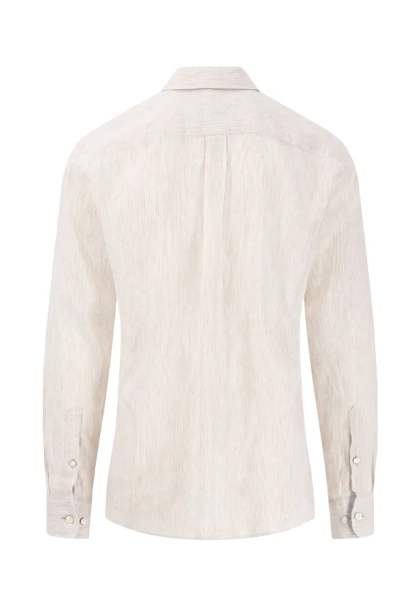 FYNCH-HATTON Linen shirt with button-down collar - Image 2