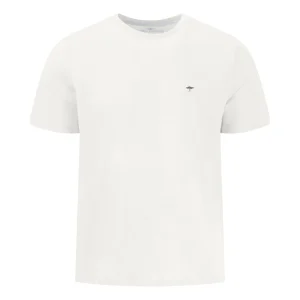 FYNCH-HATTON T-shirt with a round neckline in plain colors