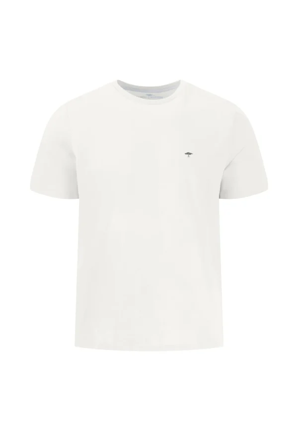 FYNCH-HATTON T-shirt with a round neckline in plain colors