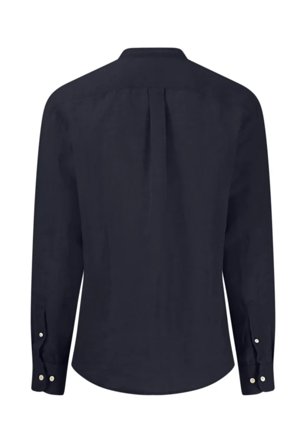 FYNCH-HATTON Linen shirt with a stand -up collar - Image 2