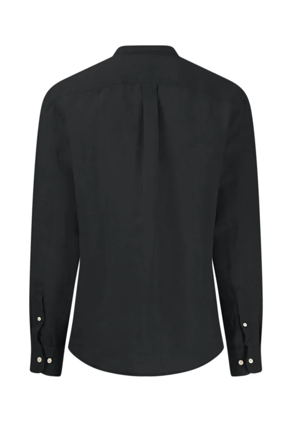 FYNCH-HATTON Linen shirt with a stand -up collar - Image 2