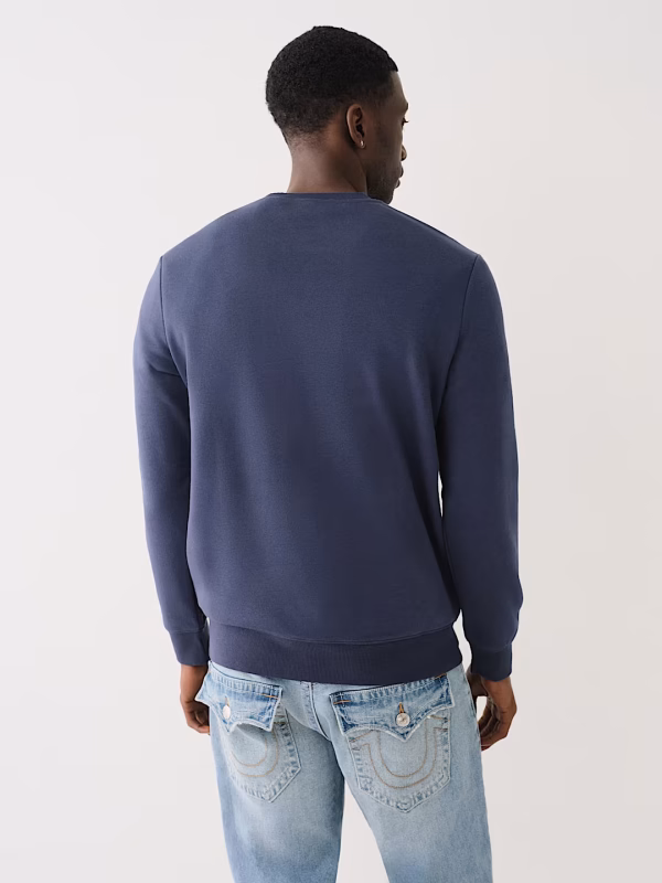 TRUE RELIGION OG LOGO PATCH CREW SWEATSHIRT - Image 2