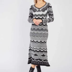 René-Derhy CECILE long knit dress
