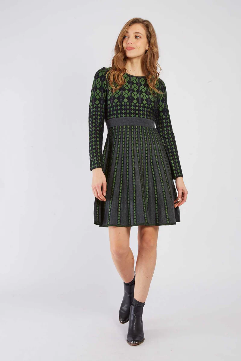 René-Derhy CHANAELLE short knit dress