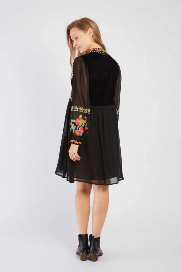 René-Derhy ELIETTE embroidered short dress - Image 2