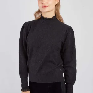 René-Derhy ADELINE plain high neck sweater