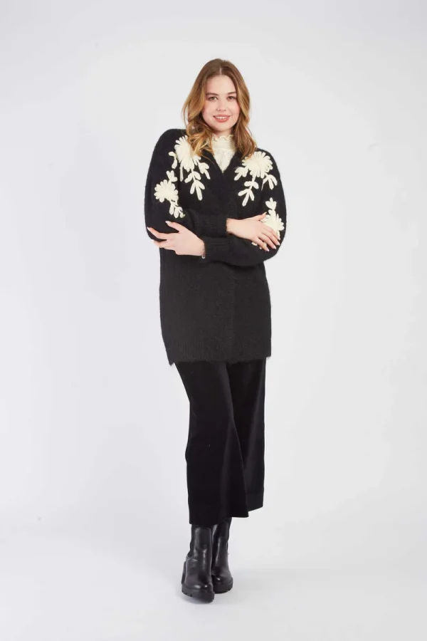 René-Derhy Long knitted vest BADMINTON