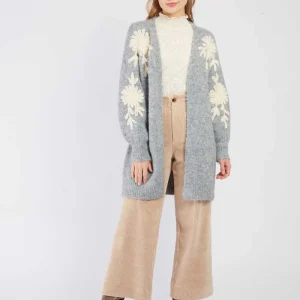 René-Derhy Long knitted vest BADMINTON
