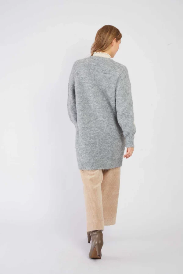 René-Derhy Long knitted vest BADMINTON - Image 2