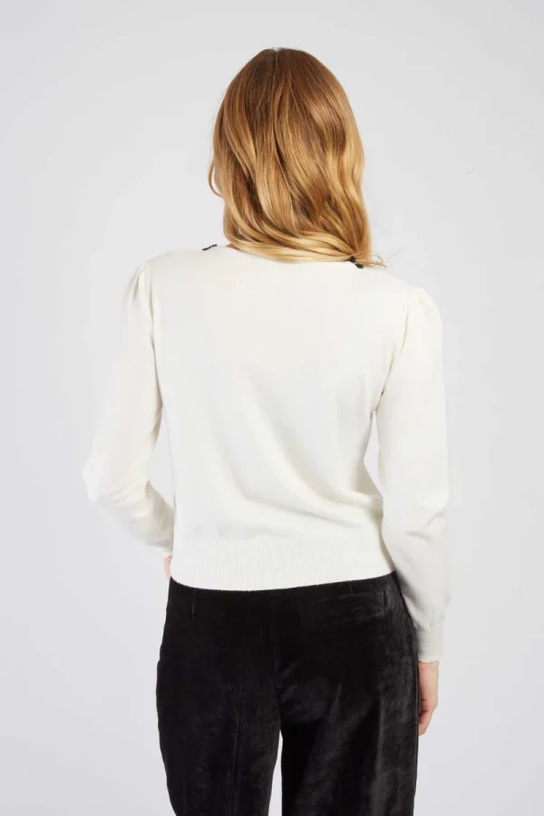 René-Derhy BASIL lace knot knit vest - Image 2