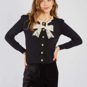 René-Derhy BASIL lace knot knit vest