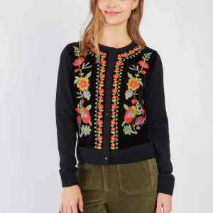 René-Derhy BELET Embroidered Knit Sweater