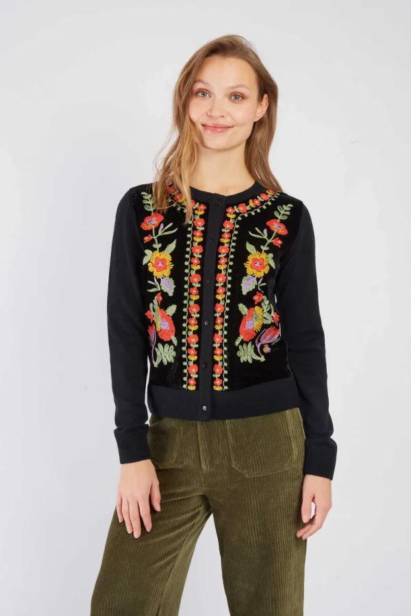 René-Derhy BELET Embroidered Knit Sweater