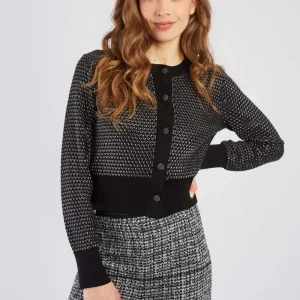 René-Derhy BELISE metallic effect mesh vest