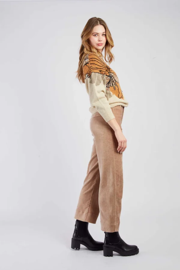 René-Derhy FLAURIANE straight velvet pants - Image 2