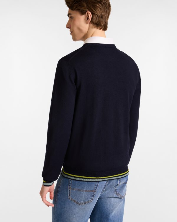 Harmont & Blaine Wool Pullover with Embroidered Dachshund - Image 2