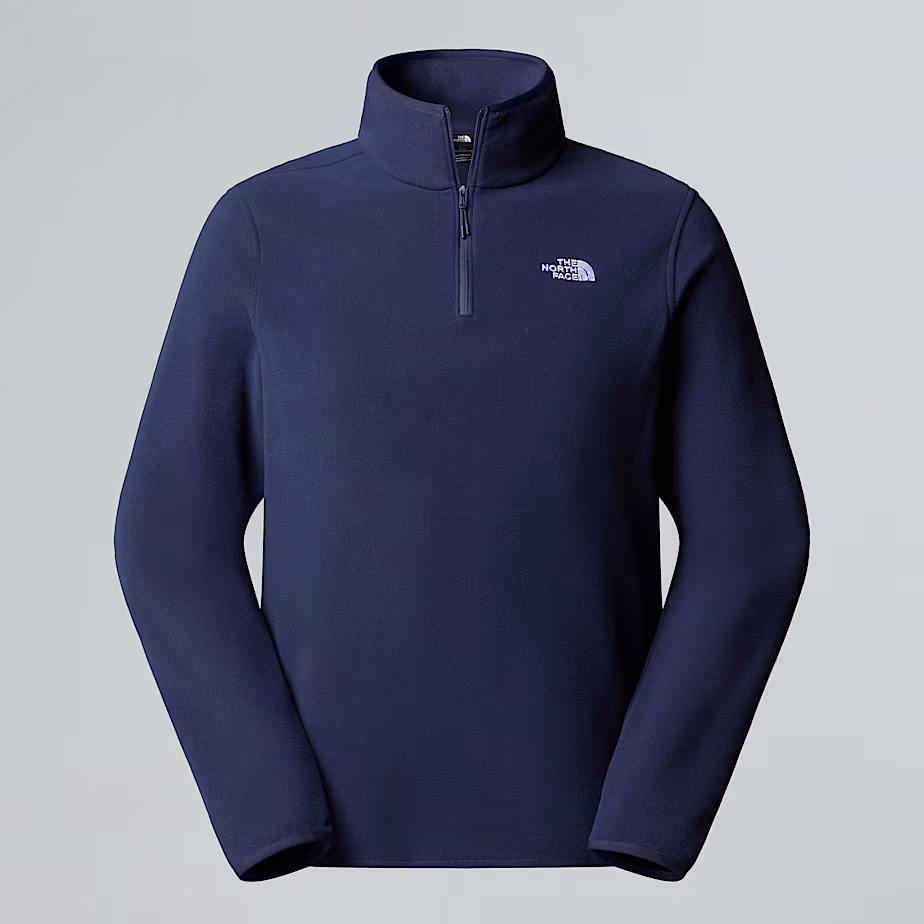 The North Face Glacier 1/4 Zip Men Hiking Fleece Summit Navy