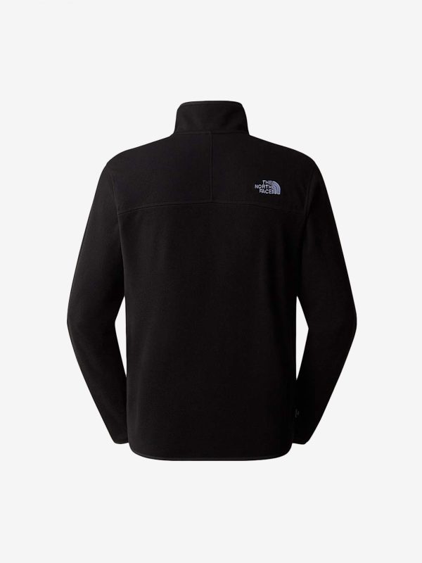 The North Face Glacier 1/4 Zip Men Hiking Fleece Black - Image 2