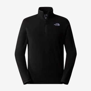 The North Face Glacier 1/4 Zip Men Hiking Fleece Black