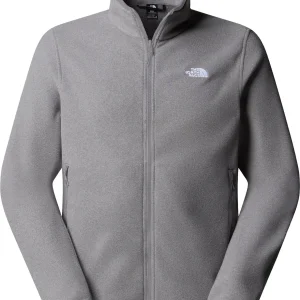 The North Face Glacier Fleece Full Zip Men Hiking Fleece Medium Grey Heather
