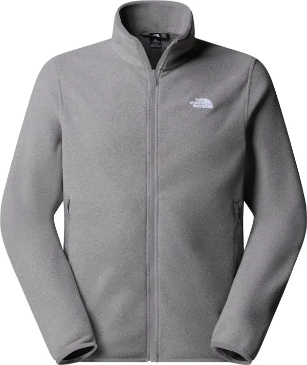 The North Face Glacier Fleece Full Zip Men Hiking Fleece Medium Grey Heather
