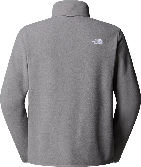 The North Face Glacier Fleece Full Zip Men Hiking Fleece Medium Grey Heather - Image 2