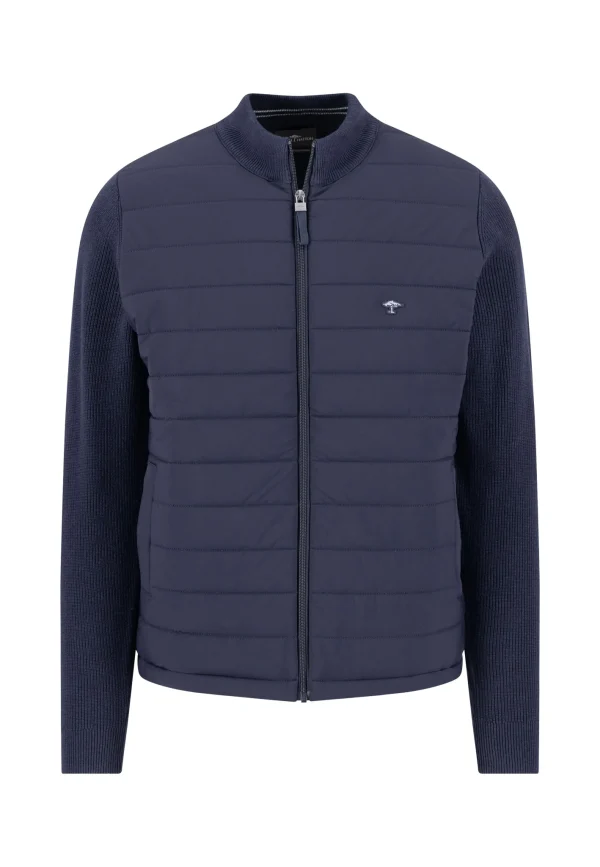 FYNCH-HATTON Knitted cardigan with zip and side pockets